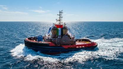 MED MARINE, Noatum için inşa ettiği römorkörü suya indirdi