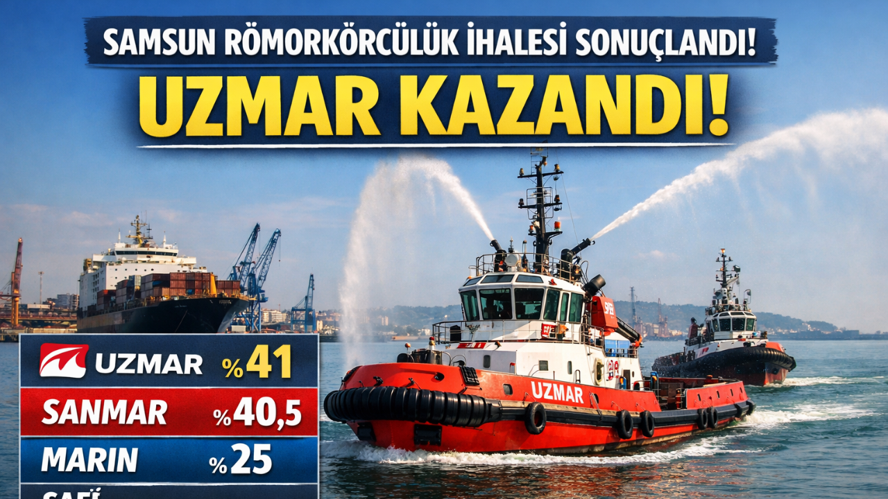 Samsun’da Römorkörcülük İhalesini %41 ile UZMAR Kazandı