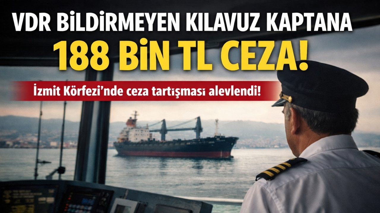VDR bildirmeyen kılavuz kaptana 188 bin TL ceza