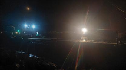 Bandırma Körfezi'nde kuru yük gemisi karaya oturdu