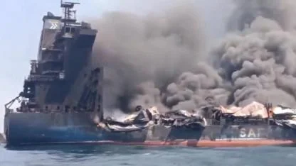 İran saldırısına uğrayan Safeen Prestige adlı gemi battı!