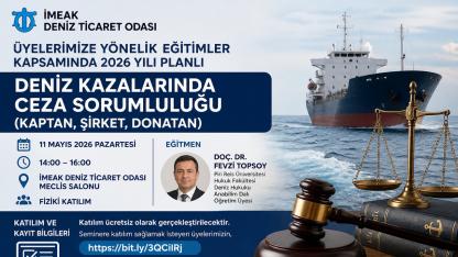 İMEAK DTO’dan Üyelere Yönelik Hukuk Semineri Duyurusu