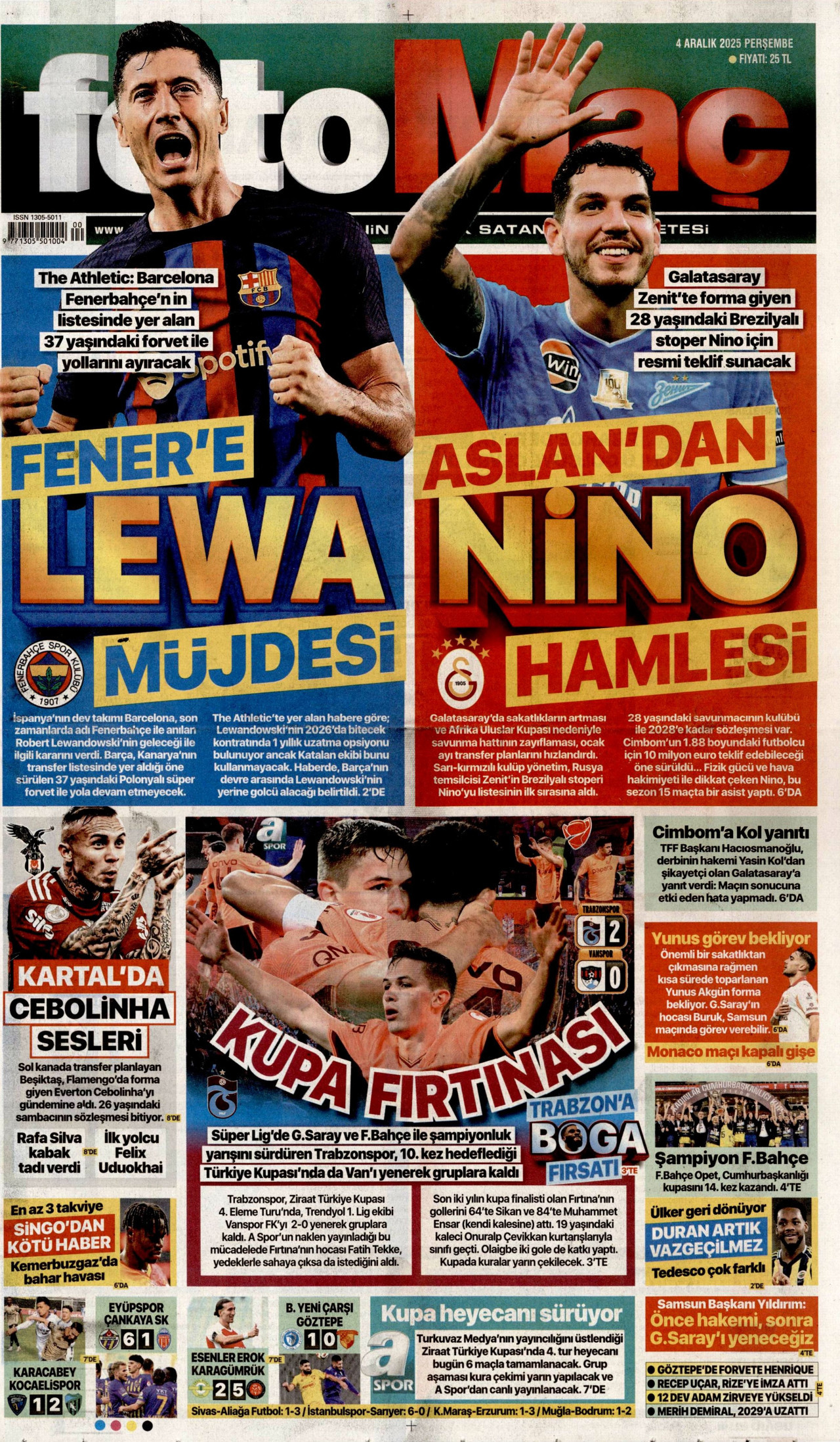 FOTOMAÇ Gazete Manşeti