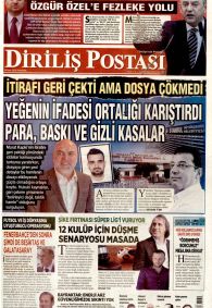 Diriliş Postası Gazetesi Gazete Manşeti