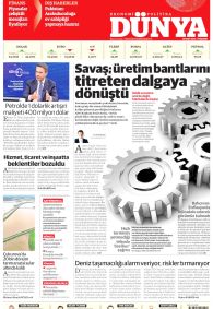 Dünya Gazetesi Gazete Manşeti
