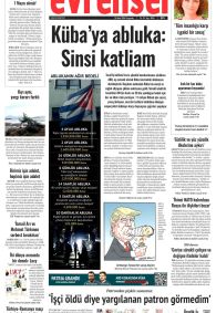 Evrensel Gazetesi Gazete Manşeti