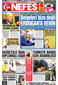 Nefes Gazetesi Gazete Manşeti