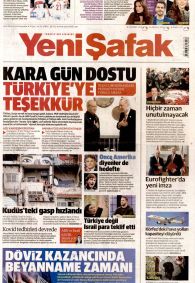 Yeni Şafak Gazetesi Gazete Manşeti