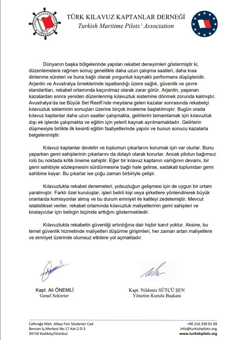 Türk Kılavuz Kaptanlar Derneği 