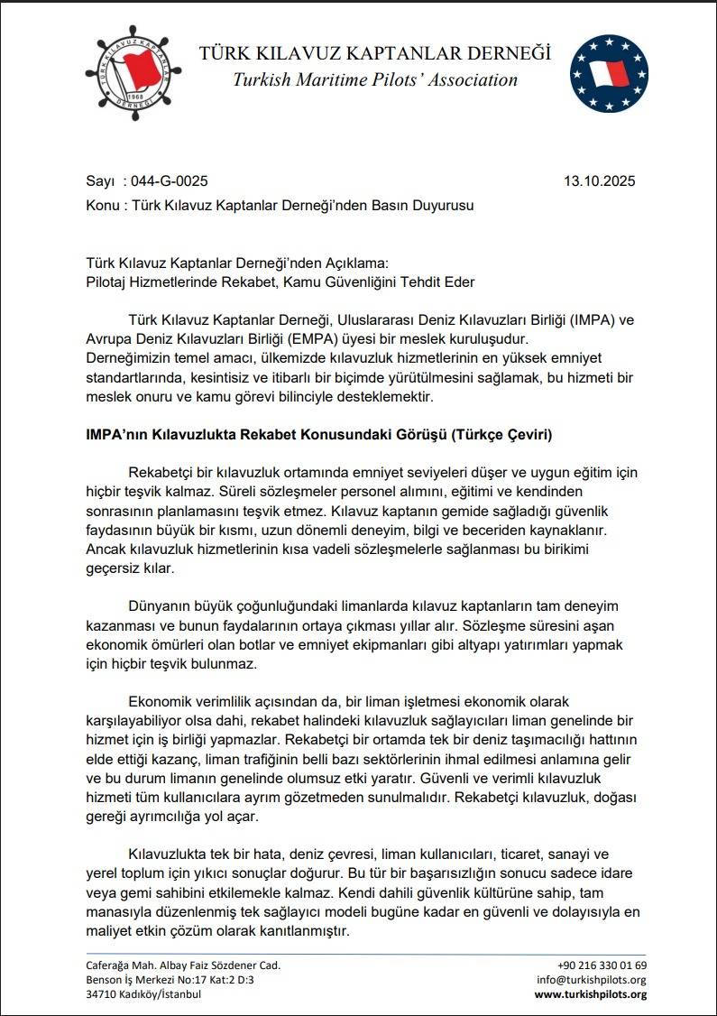 Türk Kılavuz Kaptanlar Derneği 