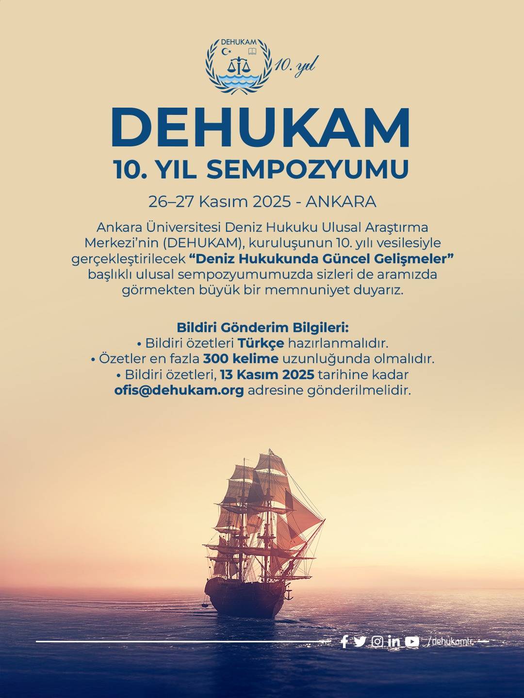 DEHUKAM’dan 10. Yıl Mesajı: “Türkiye’nin Deniz Hukuku Güçleniyor”