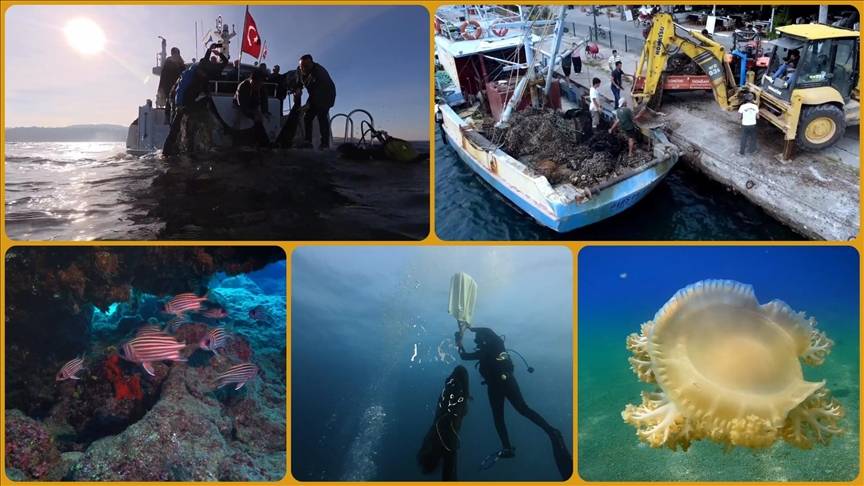 Denizlerden bu yıl 360 bin metrekare hayalet ağ temizlendi!