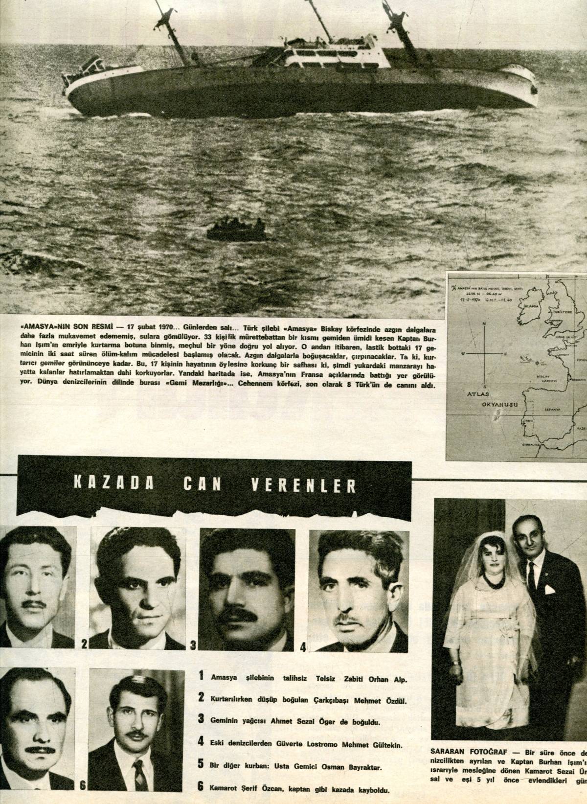 DENİZ NAKLIYAT T.A.Ş VE M/V AMASYA ŞİLEBİ VE HÜZÜNLÜ SONU