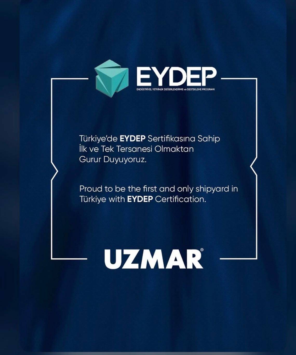 UZMAR Tersanesi’ne SSB’den Endüstriyel Yetkinlik Onayı