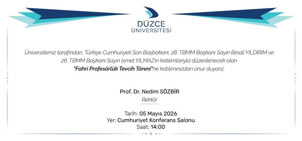 Binali Yıldırım ve İsmet Yılmaz’a fahri profesörlük