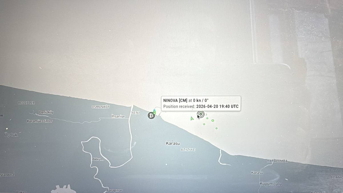 Dev Gemi Karadeniz'de Karaya Oturdu
