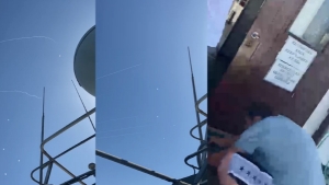 Türk denizciler Aşdod Limanı&#039;na atılan roketleri böyle görüntüledi!