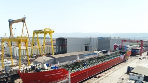 Palmali&#039;ye ait gemi Doğruyol Tersanesi&#039;nde denize indirildi!